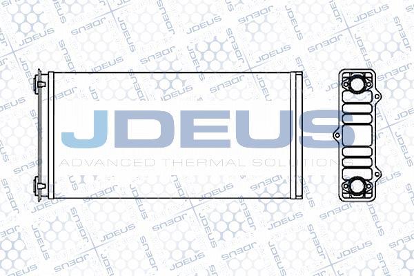 Jdeus M-2080010 - Теплообмінник, опалення салону autozip.com.ua