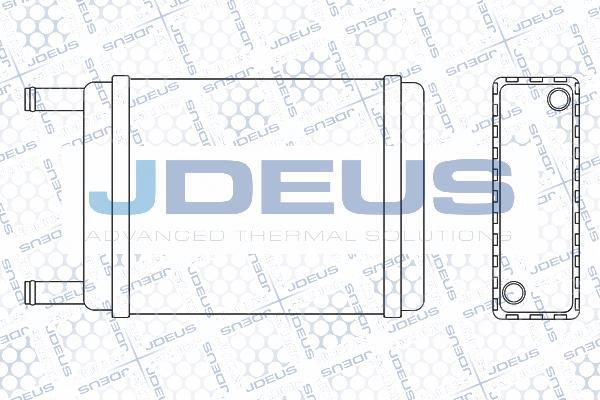 Jdeus M-2020000 - Теплообмінник, опалення салону autozip.com.ua