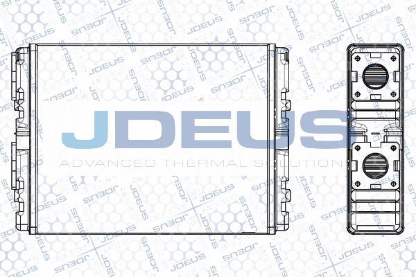 Jdeus M-2190820 - Теплообмінник, опалення салону autozip.com.ua