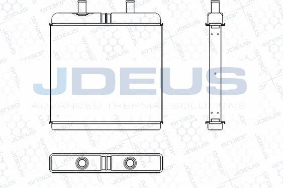 Jdeus M-2140002 - Теплообмінник, опалення салону autozip.com.ua