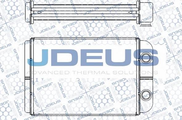 Jdeus M-2110840 - Теплообмінник, опалення салону autozip.com.ua