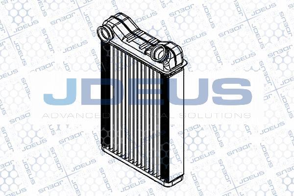 Jdeus M-211080A - Теплообмінник, опалення салону autozip.com.ua