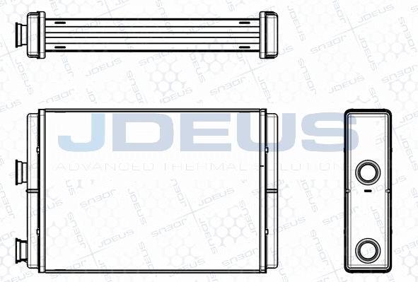 Jdeus M-2110710 - Теплообмінник, опалення салону autozip.com.ua