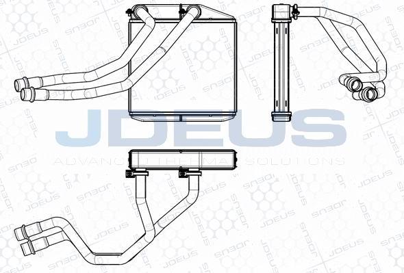 Jdeus M-2111160 - Теплообмінник, опалення салону autozip.com.ua