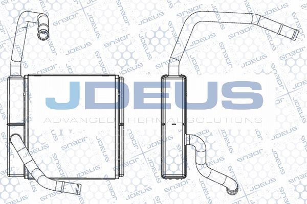 Jdeus M-2120190 - Теплообмінник, опалення салону autozip.com.ua