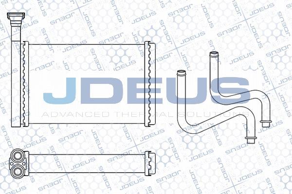 Jdeus M-212087A - Теплообмінник, опалення салону autozip.com.ua