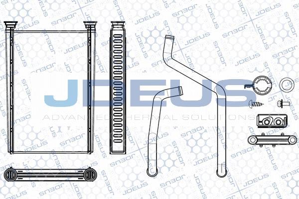 Jdeus M-2171300 - Теплообмінник, опалення салону autozip.com.ua