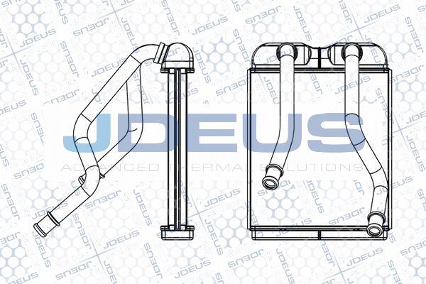 Jdeus M-2300570 - Теплообмінник, опалення салону autozip.com.ua