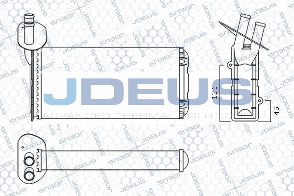 Jdeus M-230021A - Теплообмінник, опалення салону autozip.com.ua