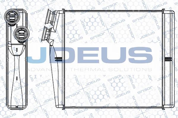Jdeus M-2310560 - Теплообмінник, опалення салону autozip.com.ua