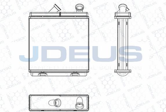 Jdeus M-220061A - Теплообмінник, опалення салону autozip.com.ua