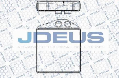 Jdeus M-2200850 - Теплообмінник, опалення салону autozip.com.ua