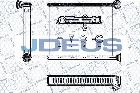 Jdeus M-2210510 - Теплообмінник, опалення салону autozip.com.ua