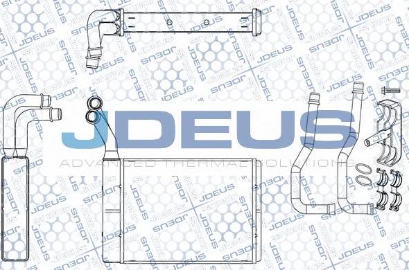 Jdeus M2210370 - Теплообмінник, опалення салону autozip.com.ua