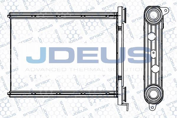 Jdeus M-223099A - Теплообмінник, опалення салону autozip.com.ua
