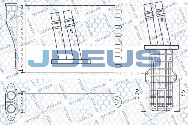 Jdeus M-2230512 - Теплообмінник, опалення салону autozip.com.ua