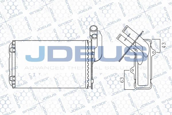 Jdeus M-2230100 - Теплообмінник, опалення салону autozip.com.ua