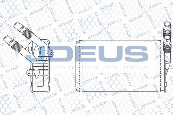 Jdeus M-223086A - Теплообмінник, опалення салону autozip.com.ua