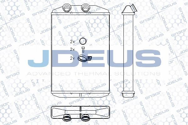 Jdeus M2231060 - Теплообмінник, опалення салону autozip.com.ua