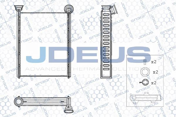 Jdeus M-2231310 - Теплообмінник, опалення салону autozip.com.ua