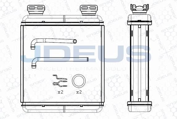 Jdeus M-2750010 - Теплообмінник, опалення салону autozip.com.ua