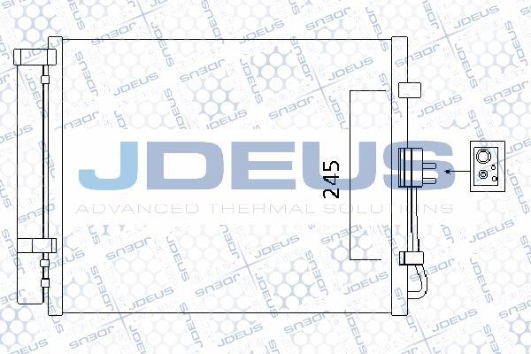 Jdeus M-7650150 - Конденсатор, кондиціонер autozip.com.ua