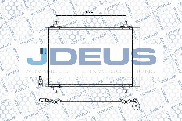 Jdeus M-7070460 - Конденсатор, кондиціонер autozip.com.ua