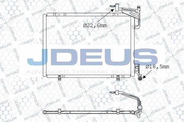 Jdeus M-7120690 - Конденсатор, кондиціонер autozip.com.ua