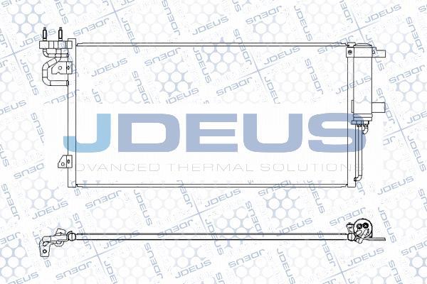 Jdeus M-7120660 - Конденсатор, кондиціонер autozip.com.ua