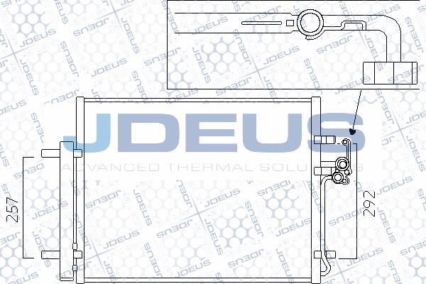 Jdeus M-7121200 - Конденсатор, кондиціонер autozip.com.ua