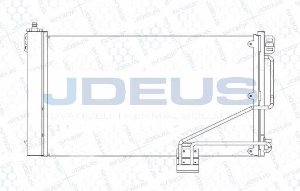 Jdeus M-7170410 - Конденсатор, кондиціонер autozip.com.ua