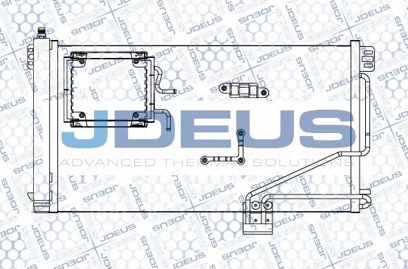 Jdeus M-7170420 - Конденсатор, кондиціонер autozip.com.ua