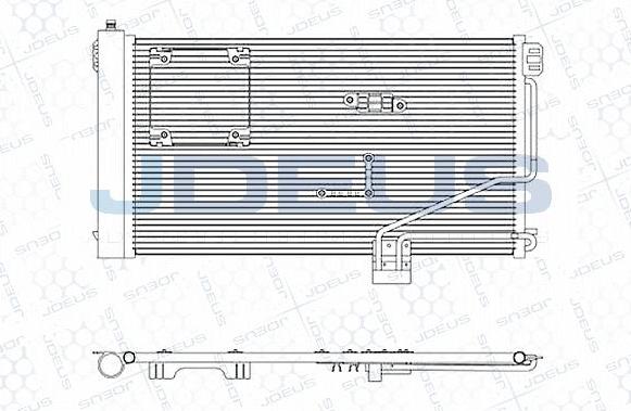 Jdeus M-717042A - Конденсатор, кондиціонер autozip.com.ua