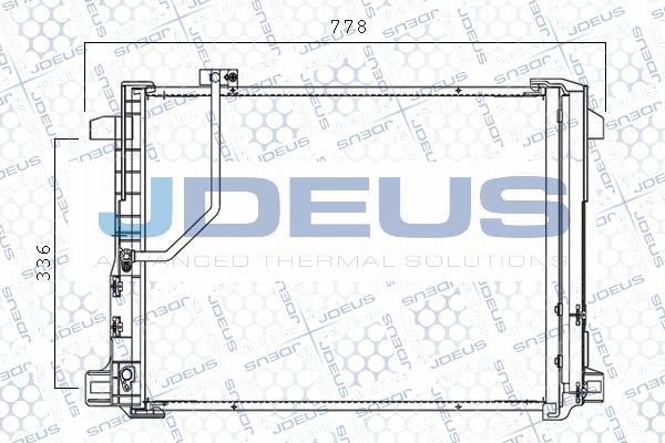 Jdeus M-7170740 - Конденсатор, кондиціонер autozip.com.ua