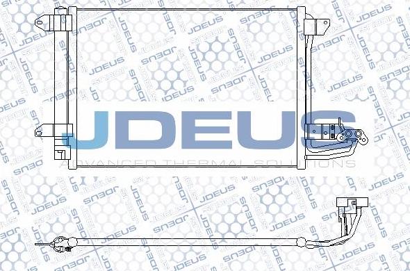 Jdeus M-7300480 - Конденсатор, кондиціонер autozip.com.ua