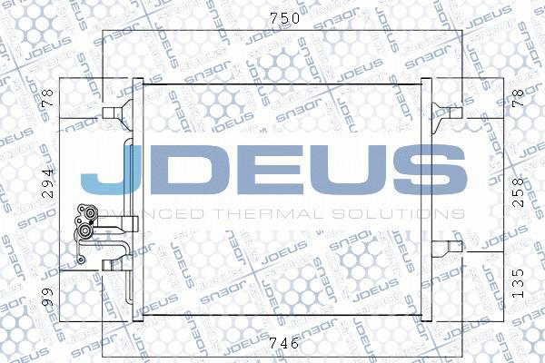 Jdeus M-7310561 - Конденсатор, кондиціонер autozip.com.ua