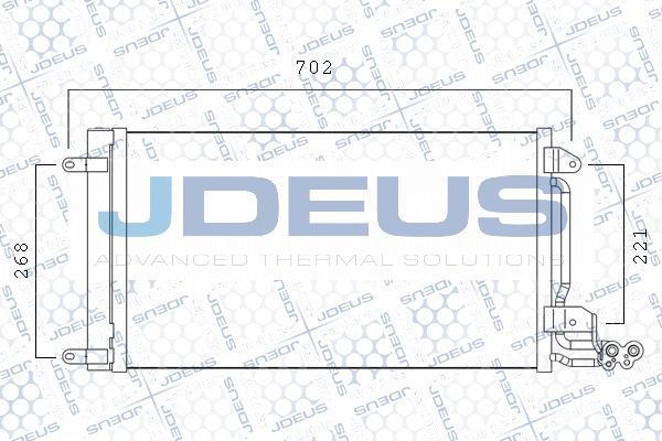 Jdeus M-7250130 - Конденсатор, кондиціонер autozip.com.ua