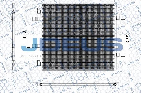 Jdeus M-7201280 - Конденсатор, кондиціонер autozip.com.ua