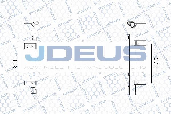 Jdeus M-7210460 - Конденсатор, кондиціонер autozip.com.ua