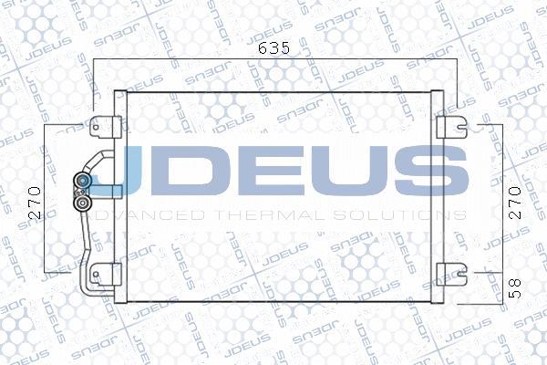 Jdeus M-7230600 - Конденсатор, кондиціонер autozip.com.ua