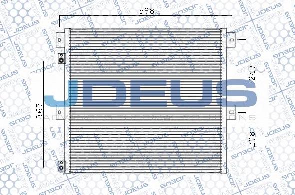 Jdeus M-7230090 - Конденсатор, кондиціонер autozip.com.ua