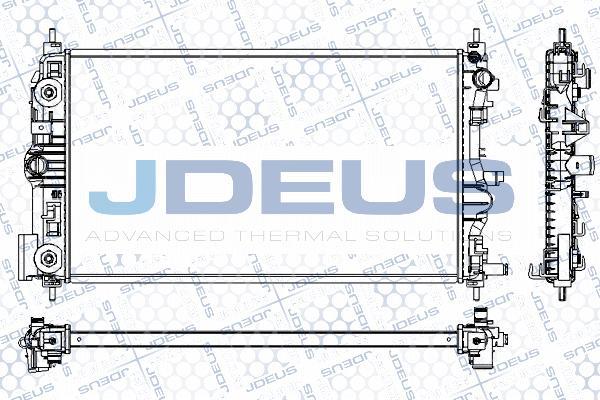 Jdeus RA0560010 - Радіатор, охолодження двигуна autozip.com.ua