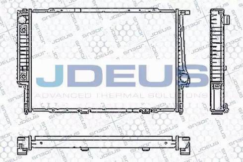 Jdeus RA0050460 - Радіатор, охолодження двигуна autozip.com.ua