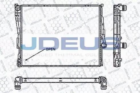 Jdeus RA0050560 - Радіатор, охолодження двигуна autozip.com.ua