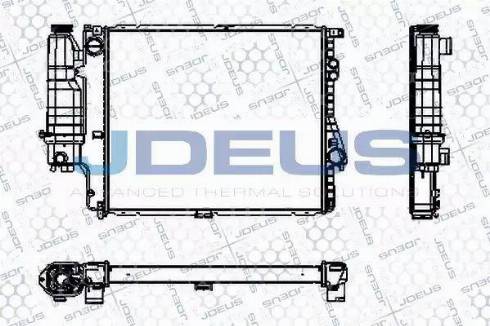 Jdeus RA0050580 - Радіатор, охолодження двигуна autozip.com.ua