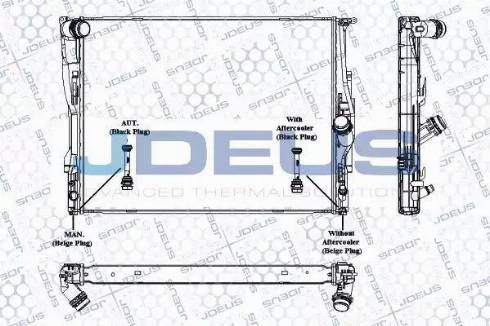 Jdeus RA0050660 - Радіатор, охолодження двигуна autozip.com.ua