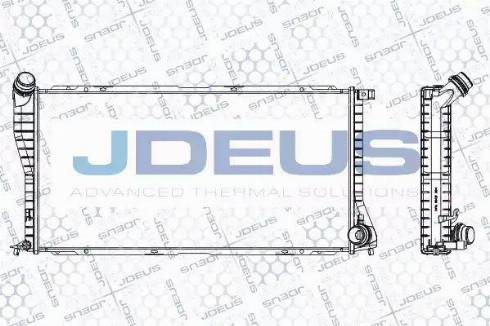 Jdeus RA0050740 - Радіатор, охолодження двигуна autozip.com.ua