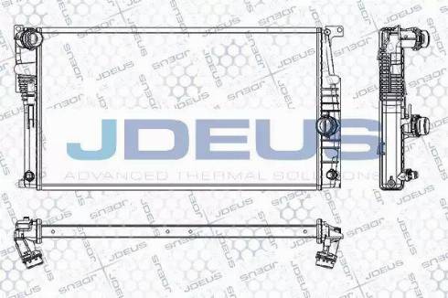 Jdeus RA0050780 - Радіатор, охолодження двигуна autozip.com.ua