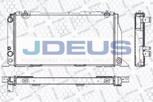 Jdeus RA0010090 - Радіатор, охолодження двигуна autozip.com.ua