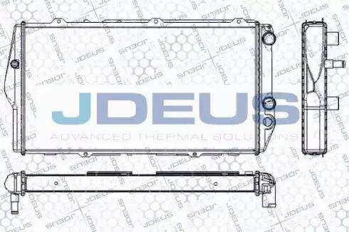 Jdeus RA0010040 - Радіатор, охолодження двигуна autozip.com.ua